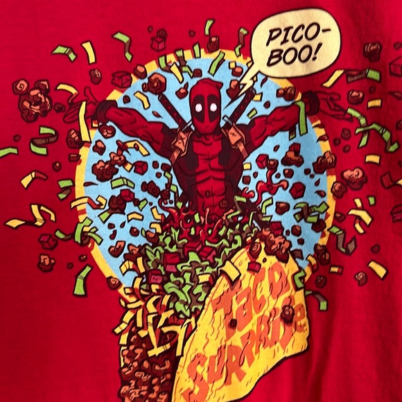 Marvel Deadpool Taco Pico- Boo Tshirt - Picture 1 of 6